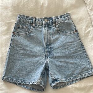 4” Seam Light Blue Denim Shorts